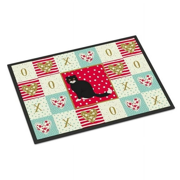 Carolines Treasures Foldex Exotic Fold #2 Cat Love Indoor or Outdoor Mat 18x27 doormats, Multicolor