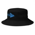thumbnail image 2 of Clishirt Adult Unisex Embroidered Blue Fish Cotton Black Bucket Hat, 2 of 4
