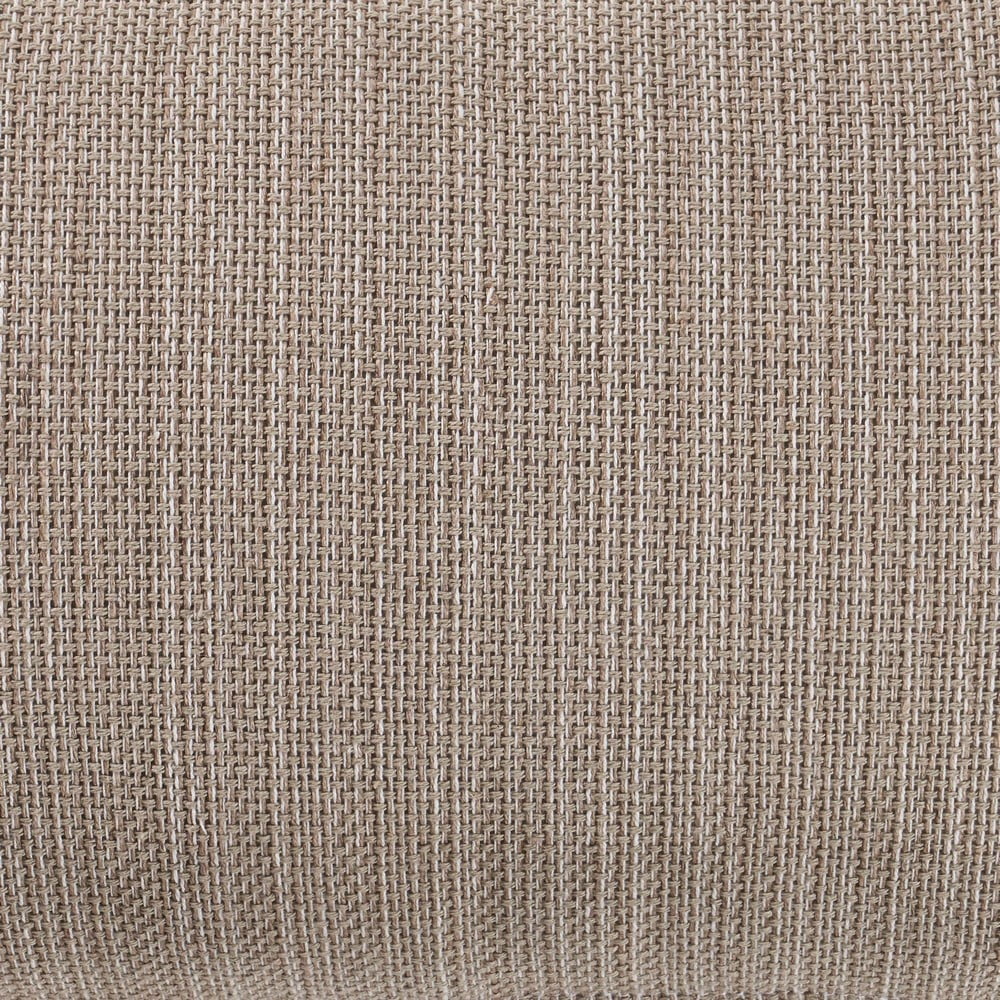 LR Home Bennett 14" x 36" Tan Fringed Linen Blend Adult Decorative Lumbar Throw Pillow Cover