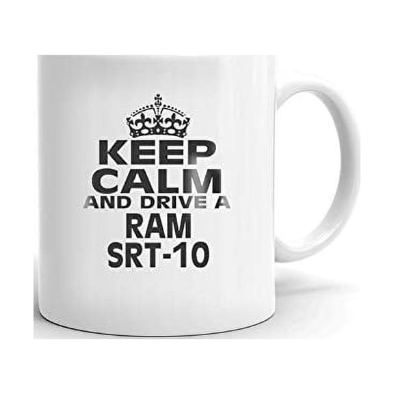 RAM SRT-10 Keep Calm and Drive Coffee Tea Ceramic Mug Office Work Cup Gift 15 oz