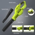 thumbnail image 2 of Pulituo 20V Cordless Leaf Blower, 2×4.0Ah Batteries & Charger, 150MPH, 3 Speeds, Long Runtime, Lightweight Yard Blower for Large Yards, 2 of 8