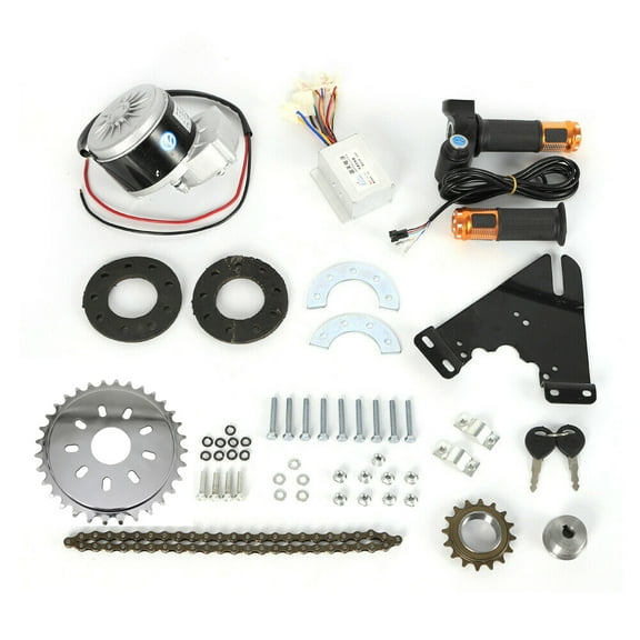 Miumaeov Electric Bicycle Conversion Kit 350W 36V E-Bike Brush Motor for Common Mountain Bike