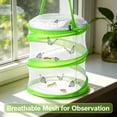 thumbnail image 5 of ZULAR 2 Pcs Mini Butterfly Habitat Cage Clear Mesh Butterfly Net Cage Container Foldable Terrarium,6.2X7.1Inch, 5 of 16