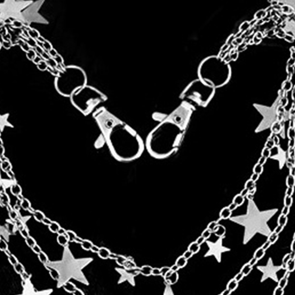 Punk Style Hip Hop Multilayer Star Pants Chain Waist Chain 