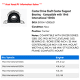 thumbnail image 2 of Center Drive Shaft Center Support Bearing - Compatible with 1966 International 1000A, 2 of 2