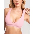 thumbnail image 3 of Sostén MOMANDA sin aros para lactancia con espalda racerback, talla grande, rosa, 3 of 4