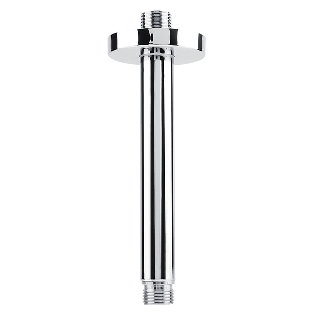 Brazo de ducha superior, brazo de ducha de acero inoxidable con parte superior redonda, extensión de cabezal de ducha de acero inoxidable, diseño elevado