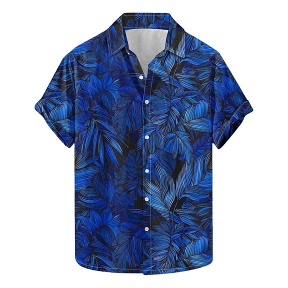 Beach Shirt Men's Hawaiian Shirt Short Sleeve Button Tropical Shirt Casual,Multicolor,S