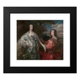 thumbnail image 2 of Anthony van Dyck 14x12 Black Modern Framed Museum Art Print Titled - Katherine, Countess of Chesterfield, and Lucy, Countess of Huntingdon (1636 to 1640), 2 of 5