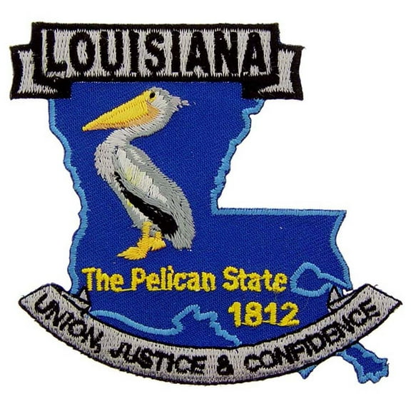 Louisiana State Map Patch 3"