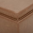 thumbnail image 4 of CHITA Faux Leather Storage Stool Ottoman, Foot Rest Stool Seat, Saddle Brown, 4 of 8