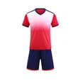 thumbnail image 2 of Amidoa Boys Athletic Shorts Set 2 Piece Quick-dry Performance T-Shirt and Active Shorts Outfit,Red Size 4T, 2 of 6
