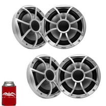 Wet Sounds - Two Pairs Of RECON 6-S Recon Series 6.5" 60-Watt RMS Coaxial Speakers With Silver XS Grilles And Cones