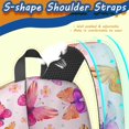 thumbnail image 3 of 17 Inch Lightweight Backpack,PVC Waterproof Oxford Fabric, Ergonomically Designed, with Large Capacity, Monarch Butterfly Aesthetic, 3 of 5