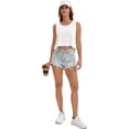 thumbnail image 7 of DARING DIVA Women's High Low Sleeveless Flowy Tank Top Athletic Yoga Workout Shirt M White, 7 of 7