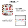 thumbnail image 5 of Picia Colorful Donuts Pattern Tissue Box Cover,PVC Leather Square Holder,Tissue Box Holder with Magnetic Bottom,Facial Paper Organizer Dispenser-5.2"X5.2"X5.2", 5 of 8