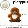 thumbnail image 3 of Weight Plush Platypus Stuffed Animal Doll - Lifelike Soft Plush Toy for Kids Boys Girls - 8.7in, 3 of 9