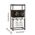 thumbnail image 3 of Amzcrzy Plastics Storage Basket Multi Tiered Laundry Hamper with Sorting Bins Space-Saving Clothes Organizer for Bathroom Laundry Room Balcony Multi Compartment Dirty Clothes Storage Rack, 3 of 6