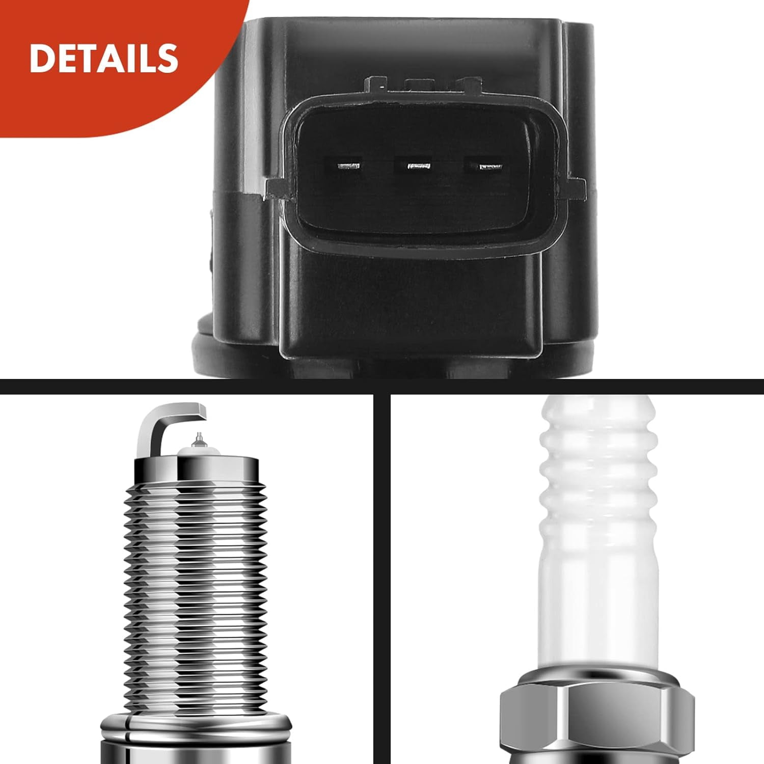 A-Premium Set of 8 Ignition Coil Pack and Iridium Spark Plugs Compatible with Nissan Titan 2004-2007 Armada 2005-2006 Pathfinder Armada INFINITI QX56 5.6L