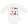 thumbnail image 3 of Inktastic I Love My Mema Grandchildren Girls Long Sleeve Baby Bodysuit, 3 of 5