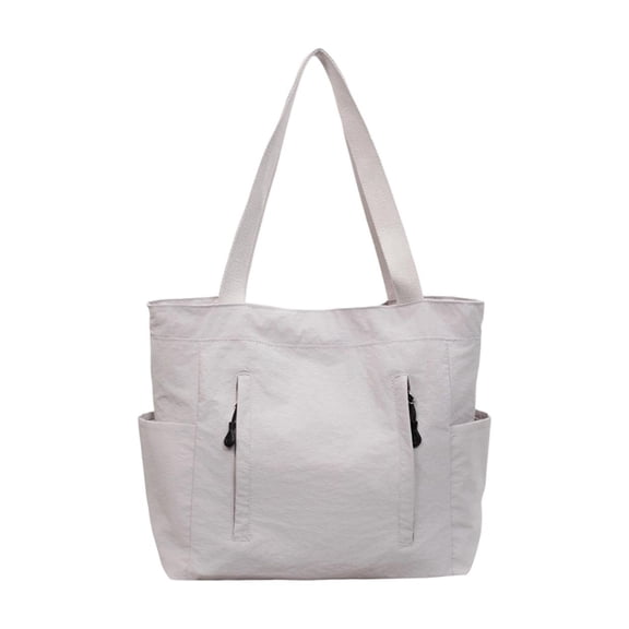 KOYPTL Large Tote Bag for Women with Zipper Nylon Lightweight Work Tote with 15.6" Laptop Sleeve Nurse Bag for Work College | Multi-Pockets