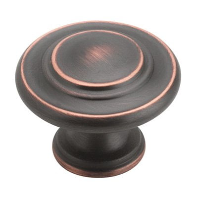 Inspirations 1 5 16 in 33 mm Diameter Oil Rubbed Bronze Cabinet Knob