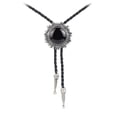 thumbnail image 4 of Lazo del Bolo Vaquero Yinane Vintage Plata Girasol Negro, 4 of 6