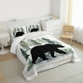thumbnail image 3 of Feelyou Farmhouse Bear Print Bedding Comforter Set, Woodland Animal Twin Comforter Sets, Teens Boys Girls Kids Bedding Set, Luxury Bedroom Decor, 2 Pieces, 3 of 8