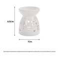 thumbnail image 4 of KRONDO Ceramic Tea Light Candle Holder, Essential Oil Burner Wax Melt Burner, Love Decor Pattern, Incense Aroma Diffuser, Home Decor, 4 of 8