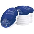 thumbnail image 2 of Car Pack oF 2, Auto For Cup Holder Small 2.56" Stone Car Cupholder Absorbent Set For Women Men Drink Cup Holder s,Merry Christmas, 2 of 6