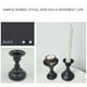thumbnail image 2 of Juego de 2 portavelas para velas cónicas y LED | Candelabros decorativos vintage de metal y hierro con asa | Centros de mesa para bodas, cenas, cumpleaños y decoración del hogar, 2 of 5