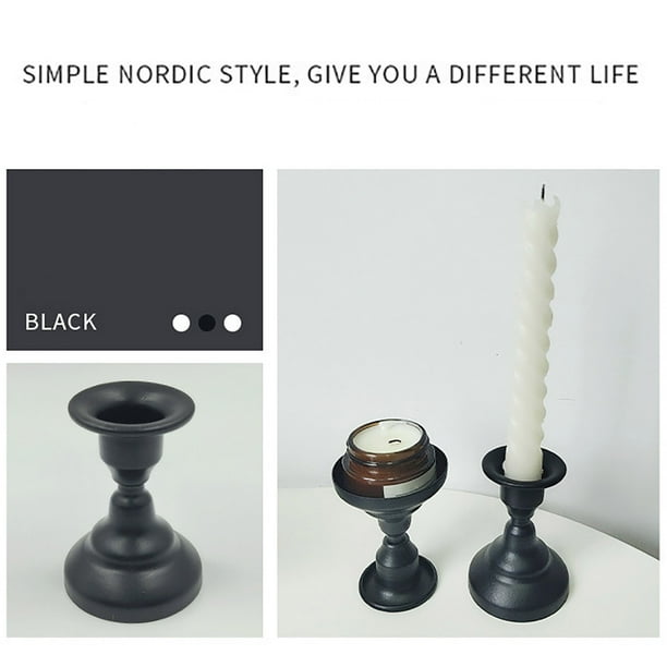 Conjunto de Velas Cónicos (Conjunto de 2 Piezas) Adecuado para Velas Cónicas Y Velas Led, Velas Decorativas para Bodas, Cenas Y Fiestas de Cumpleaños
