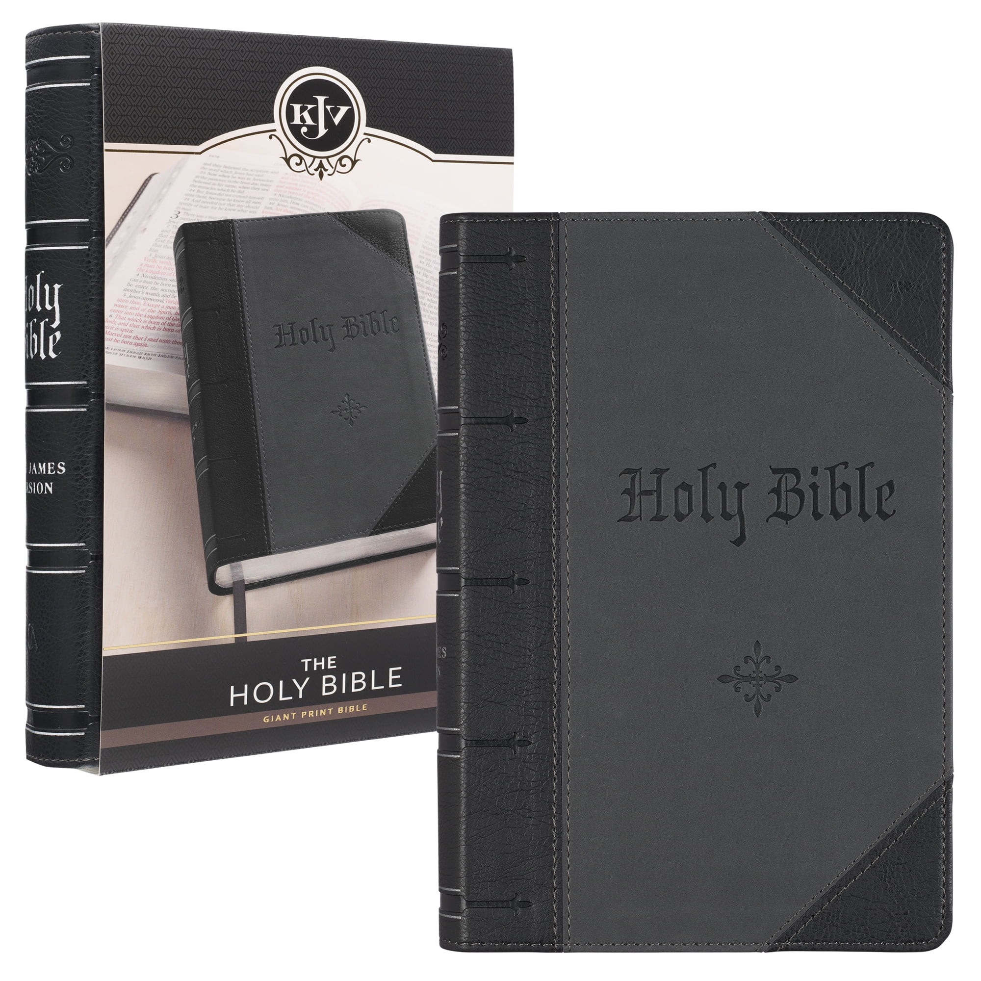KJV Holy Bible, Mini Pocket Size, Faux Leather w/Ribbon, King