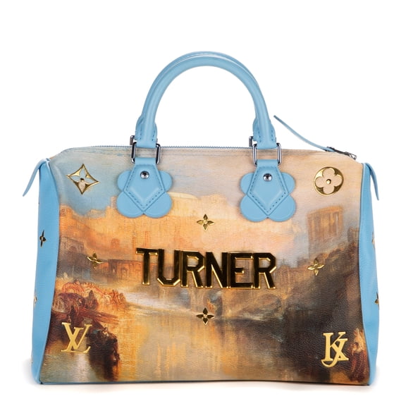 Pre-Owned Louis Vuitton Blue Ltd. Ed. Jeff Koons Masters Collection Turner Speedy 30