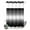 Black, Charcoal, Ash, variant on No Hook Shower Curtain, Pink Ombre Shower Curtains for Bathroom with See Through Top Window, Aesthetic Art Farmhouse Gradient Pink Waterproof & Washable Bath Curtain Extra Long 72"x96"