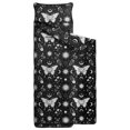 thumbnail image 2 of Butterfly and Sun Gothic Pattern Teens Toddler Nap Mat with Pillow, Sleeping Mat Bag for Preschool Daycare 60"x20", 2 of 6