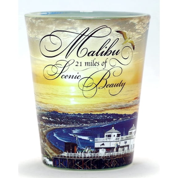 Malibu California Scenic Beauty Shot Glass