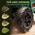 thumbnail image 5 of Xuanlur 12V Dinosaur Ride on UTV, Kids Electric Car w/Parent Control, 70W Motors, 3-Horn Dinosaur Design, Rear Light & Flag, Front Bumper, 3 Speed, LED, Bluetooth, Ride on Toys for Boys Girls, Green, 5 of 8