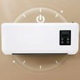 thumbnail image 2 of Wall Mounted 2 In 1 Bladeless Fan Heater Oscillating Air Circulator With Remote Control For Home Office Bedroom Bathroom, 1500W Fast Heating And Cooling, Space Saving Wall-Mounted, 2 of 8