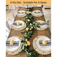 thumbnail image 4 of 13 Inch Round Placemats Set of 4, Spring Daisy Non Slip Heat Insulation PP Table Mats, Country Vintage Yellow White Floral Leaf Washable Place Mats for Kitchen Dining Party Table Decor, 4 of 7