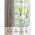 thumbnail image 6 of Easter Sheer Curtains 84 Inch Length 2 Panels Set, Gnomes Flowers Duck Eggs Green Lattice Wooden Voile Window Treatment Rod Pocket Curtains Sheers Drapes for Bedroom/Living Room/Kitchen 52"x84"x2, 6 of 7
