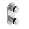 thumbnail image 2 of CRL RS0B25BS 316 Brushed Stainless Steel Dome 2-3/8" Glass Rail Standoff Fitting with Mounting Plate, 2 of 6