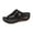 Black, variant on Rokment Women's Orthopedic Platform Wedge Flip Flops with Arch Support Comfortable Walking Slip on Thongs Fashion Casual Summer Dressy Heels Slides Sandals Black Size 6
