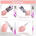thumbnail image 3 of RAGUPEL Nail Clippers Set 7 in 1 Stainless Steel,Professional Manicure Pedicure Kit Scissors Set with Travel Case- Portable Travel Nail Grooming Kit Gift for Women, 3 of 8
