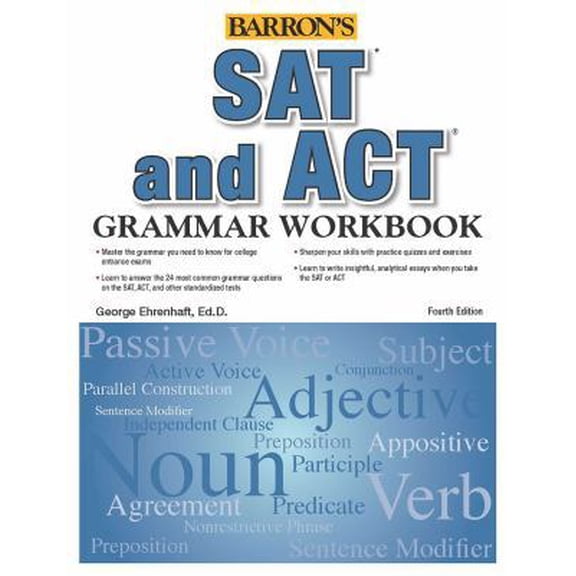 Pre-Owned SAT and ACT Grammar Workbook (Paperback) 1438008732 9781438008738