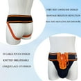 thumbnail image 3 of JOCKMAIL Men's Jock Strap Athletic Supporter Wide Belt Comfortable Men Sport Underwear for Gym Sport, 3 of 7