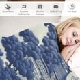 thumbnail image 3 of ONETECH  Pagodas Toile Chinese Style Flannel Blanket Soft Cozy Throw Blanket All-Season Use Blanket for Couch Sofa Bed Decor, 3 of 6