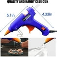 thumbnail image 6 of Emlimny Mini Hot Glue Gun,Fast Heating Hot Melt Gun 10pcs Glue Stick Hot Glue Gun Set For Quick Repair Artist DIY Art Home 20w Blue, 6 of 7