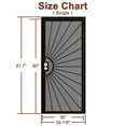 thumbnail image 4 of 36" X 80" Prehung Door Security door Universal/Reversible Hinging Surface Mount Steel Security Door With Perforated Metal Screen With Lock, 4 of 5