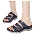 thumbnail image 4 of Mujeres Verano Slip-On Cuñas Playa Punta Abierta Transpirable Sandalias Zapatos Zapatillas Wmkox8yii ytu11138, 4 of 8